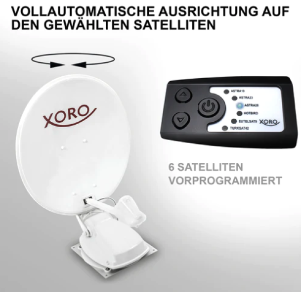 Xoro vollautomatische mobile discount Satelitten-Antenne